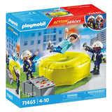 Playmobil Action Heroes Feuerwehrleute mit Luftkissen 71465