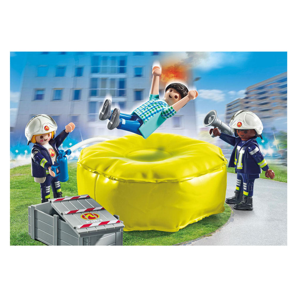 PlayMobilis Action Helden Pompjee mat Loftkëssen 71465