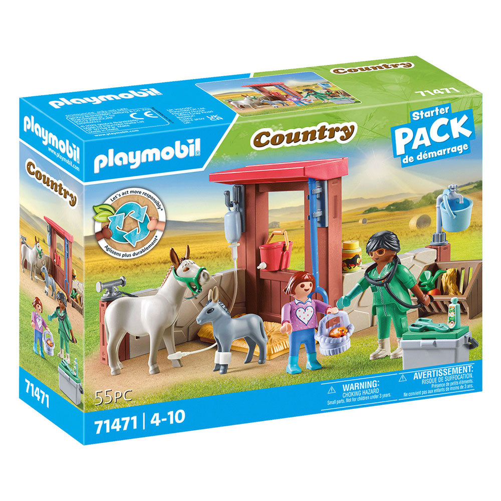 Playmobil Country Farm Vet With the Donkeys 71471