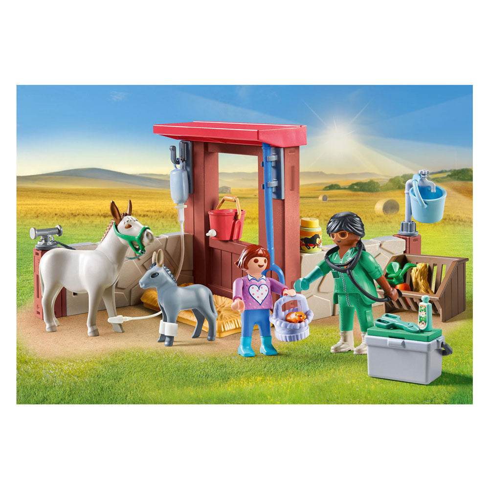 Playmobil Country Farm Tierarzt mit den Eseln 71471