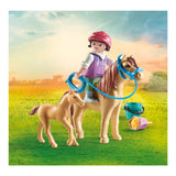 Konie playmobil lub wodospad dziecko z kucykiem i źrebakiem 71498