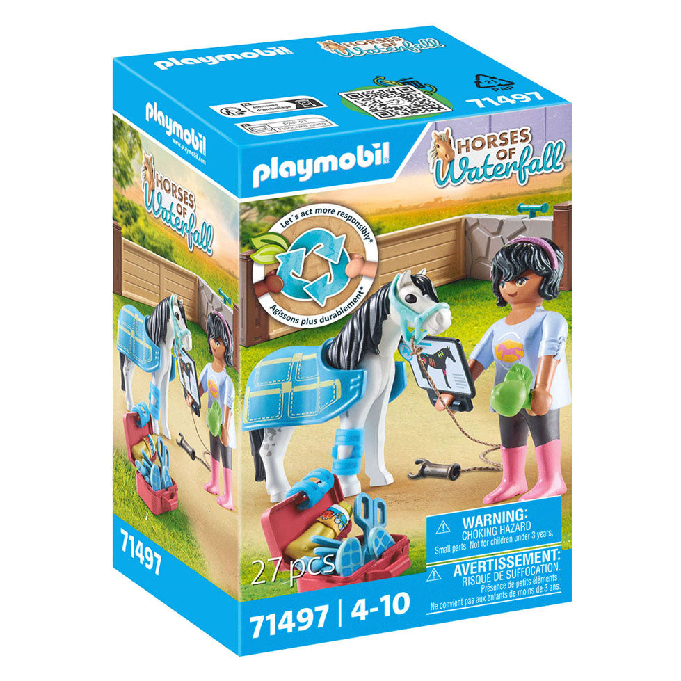 PlayMobil Horses eller Waterfall Horse Terapeut 71497