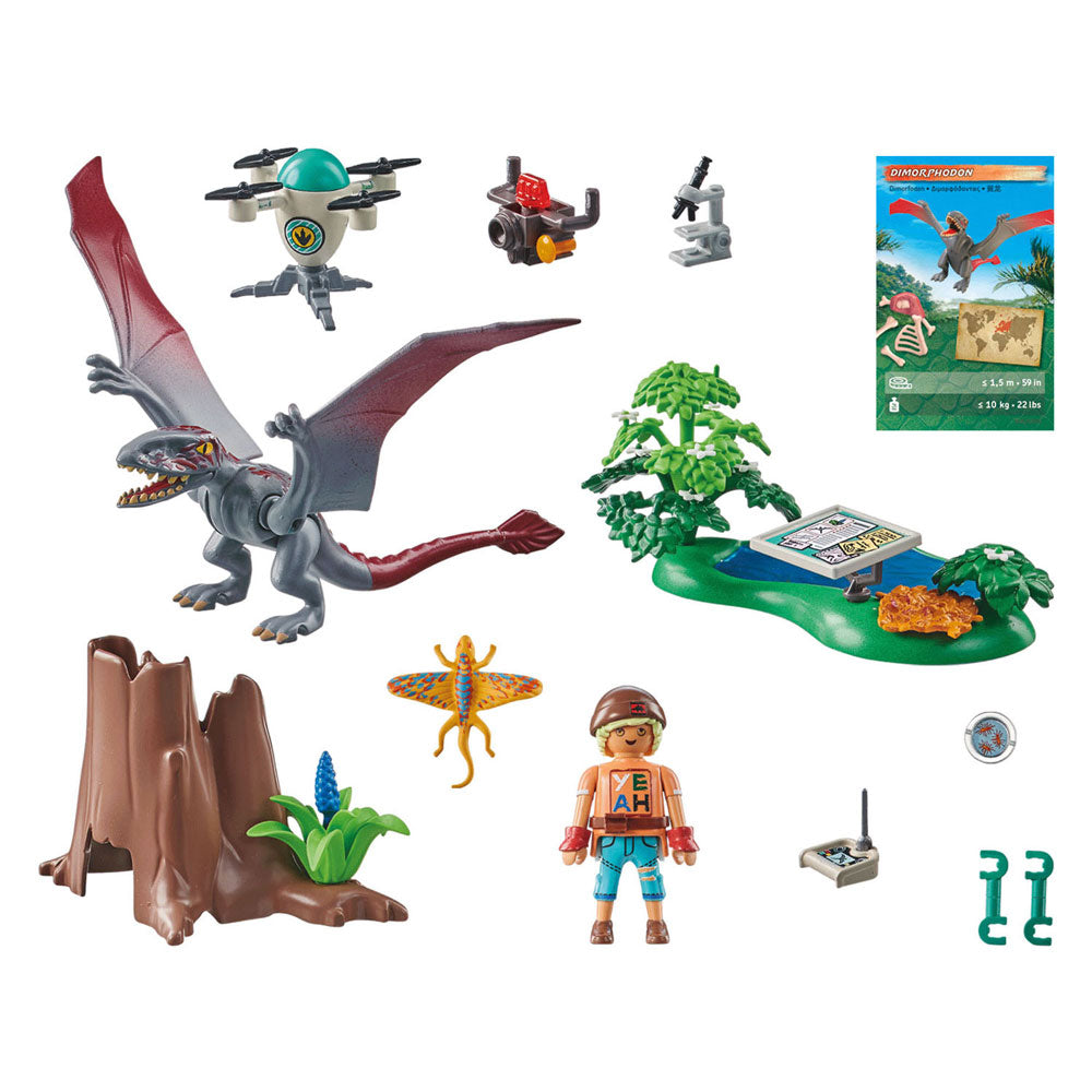 PlayMobil Dinos Observatioun Post fir Dimorphodon 71525