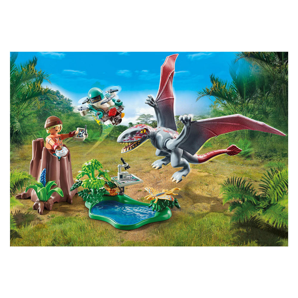 PlayMobil Dinos Observatioun Post fir Dimorphodon 71525