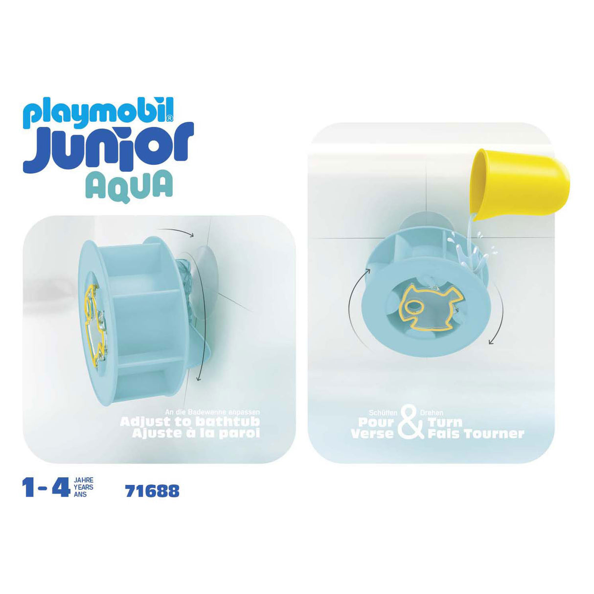 Playmobil Junior Wasserwirbelrad mit Babyhai – 71688