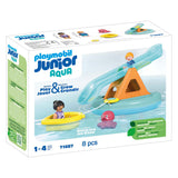 Playmobil Junior-Schwimminsel mit Wasserrutsche – 71687