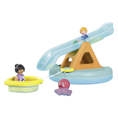 Playmobil Junior-Schwimminsel mit Wasserrutsche – 71687