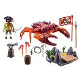 Playmobil Pirates fight against the gigantic crab 71532