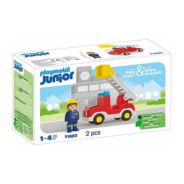 Camion de pompiers Junior Playmobil avec échelle - 71683