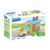 Playmobil junior werkman avec tri garage 71686