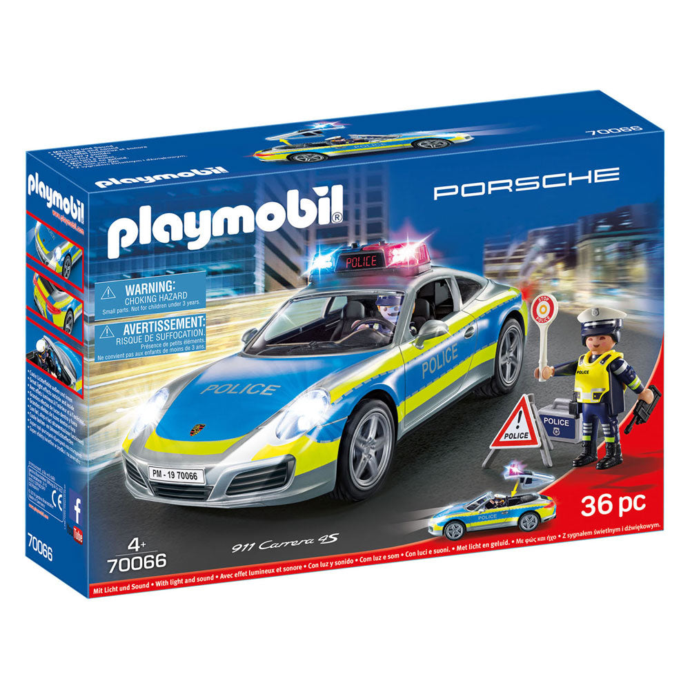 Playmobil Playmobil Porsche 911 4s Police blanche 70066