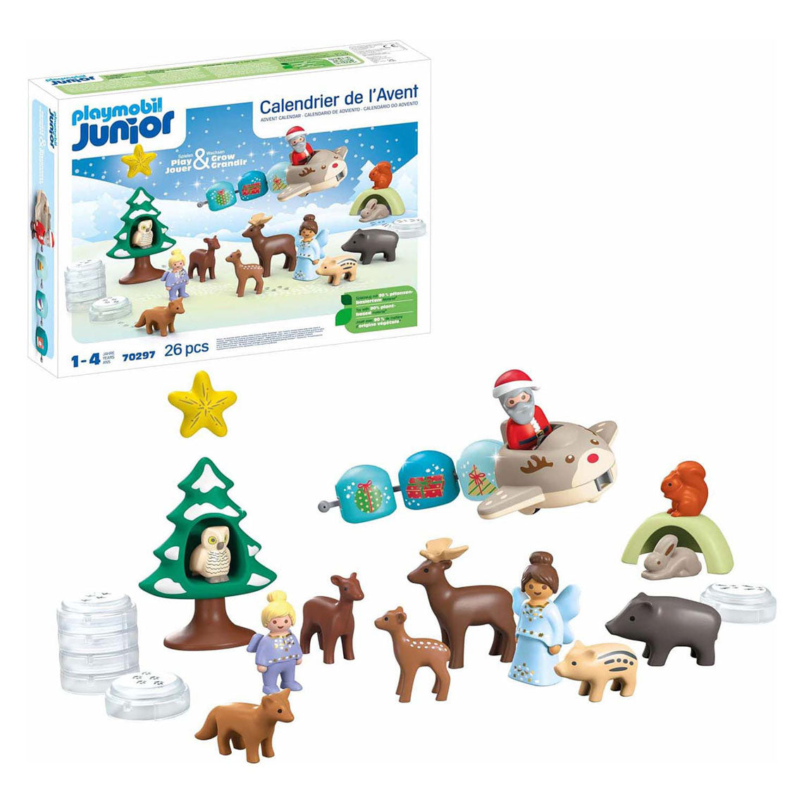 Playmobil Junior Advent Calendar White Christmas 70297