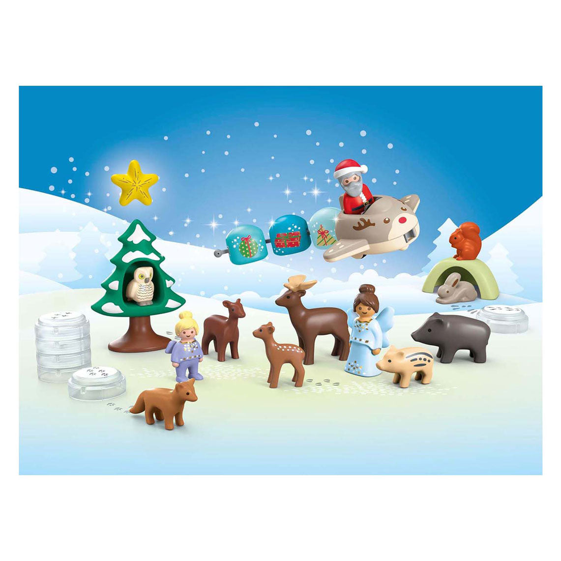 Playmobil Junior Adventskalender Witte Kerst 70297