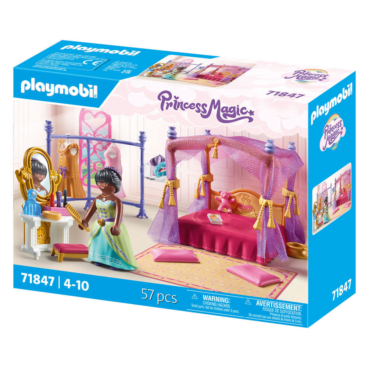 Playmobil Prinzessinnen-Zauberschlafzimmer mit Ankleidezimmer – 71847