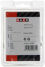 Mack 1017952 - kram staal verzinkt 250 gr 2,0 x 20 mm | 5 stuks