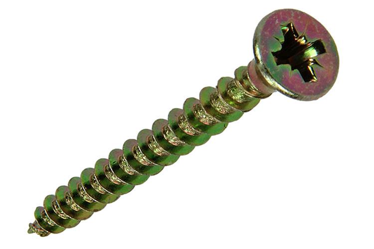 Mack 1017971 - spaanplaatschroef vz kop geelverz. 60st 4,0 x 30 mm | 5 stuks