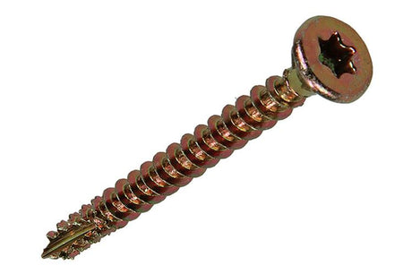 Mack 1018011 - spaanplschr.vzkop-zelfb. geelverz. 40 st 4,0 x 40 mm | 5 stuks