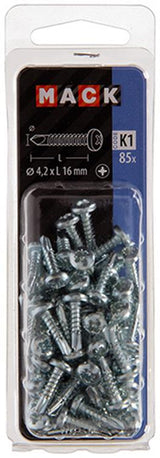 Mack 1018083 - zelfborende schroef cylkop verz. 85st 4,2 x 16 mm | 5 stuks