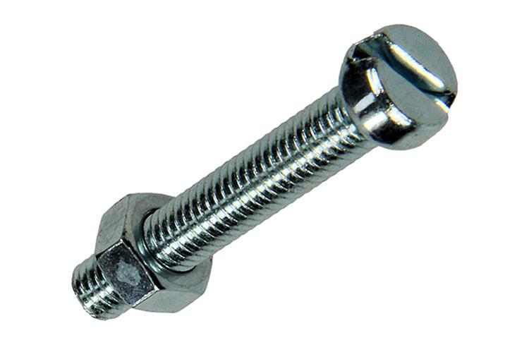 Mack 1018095 - metaalschroef cyl. kop + moer verz. 28 st m5 x 30 mm | 5 stuks
