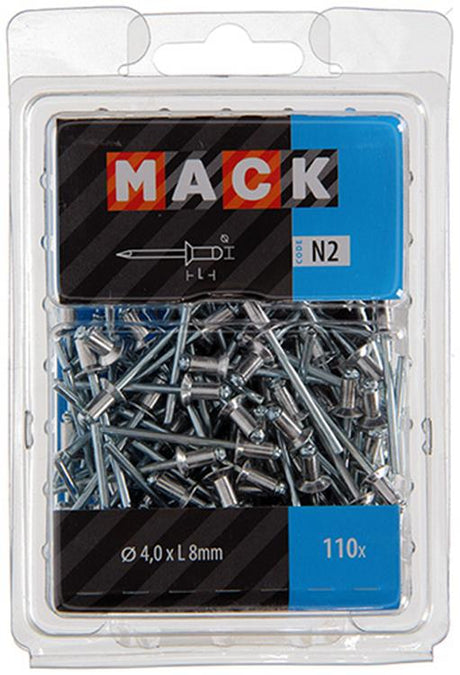 Mack 1020313 - 110 blindnieten alu 4,0x8mm | 5 stuks