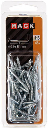 Mack 1018143 - schroefduim staal verzinkt 48 st 3,0 x 35 mm | 5 stuks
