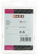 Mack 1018167 - nylon nagelplug polyamide 25 st 8 x 60 mm | 3 stuks