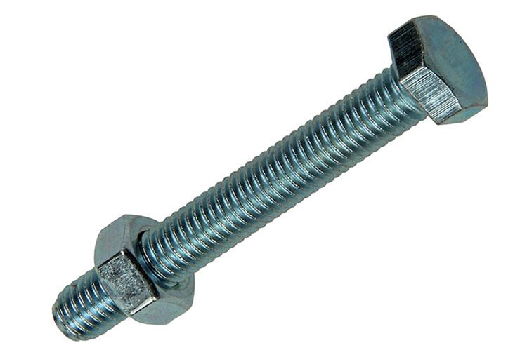 Mack 1020222 - tapbout + moer verzinkt 16 st m8 x 60 mm | 5 stuks
