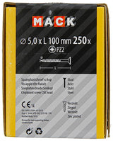Mack 1020273 - spaanplaatschroef vz kop gvz 250 st 5,0 x 100 mm | 1 stuks