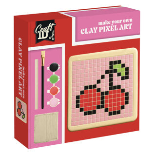 Cherry klei tegel pixel set | 4 stuks