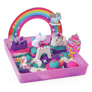 Spinmaster Kinetic Sand Shimmer – ein Kinderspiel-Set mit 907 g, glänzender Original-Kinetic Sand, 8 Stück enthalten – sensorische Spiele