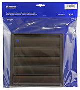 Renson 1006255 - dampkaprooster opbouw 433 alu ral 8019 210x210mm | 2 stuks