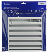 Renson 1006236 - muurrooster opbouw 431 alu ral 9010 225x225mm | 2 stuks