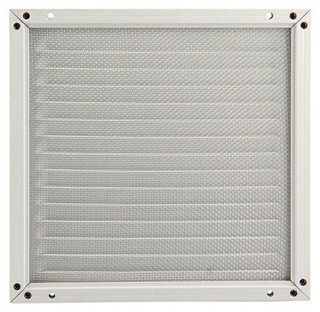 Renson 1006348 - schoepenrooster + kader + mug.opbouw 437 ral9010 200x200mm | 2 stuks