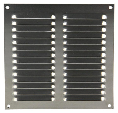 Renson 1006359 - schoepenrooster vlak 438 inox 200x200mm | 5 stuks