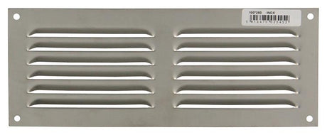 Renson 1006361 - schoepenrooster vlak 438 inox 250x100mm | 5 stuks
