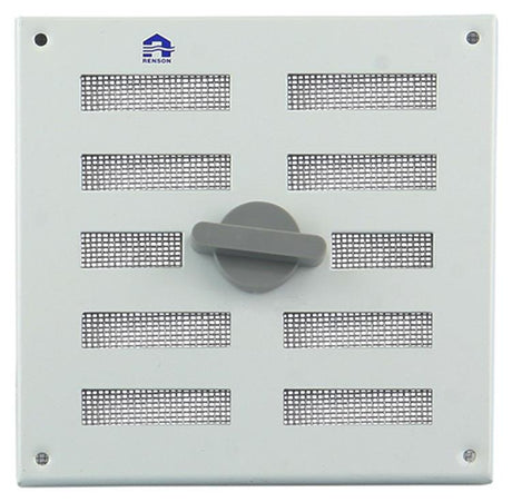 Renson 1006325 - regelbare rooster opb. 4037 alu ral 9010 155x155mm | 2 stuks