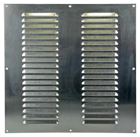 Renson 1006318 - schoepenrooster vlak alu f1 400x400mm | 5 stuks