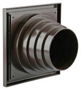 Renson 1006386 - dampkaprooster 4 klep 742 dia pvc ral 8019 ø100-130 | 2 stuks