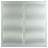 Renson 1006339 - schoepenrooster + kader + mug.opbouw 437 ral9010 500x500mm | 2 stuks