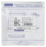 Renson 1013878 - lamellenrooster alu wit 433 173x173mm | 2 stuks