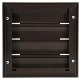 Renson 1013923 - lamellenrooster alu bruin 433 173x173mm | 2 stuks