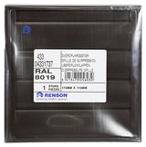 Renson 1013923 - lamellenrooster alu bruin 433 173x173mm | 2 stuks