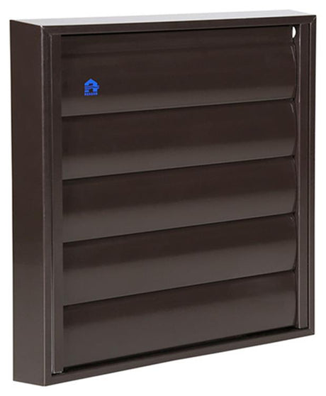 Renson 1014555 - lamellenrooster alu bruin 433 210x210mm | 2 stuks