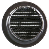 Renson 1008242 - schoepenrooster rond inb. 435 r alu ral 8019 ø 80 | 12 stuks