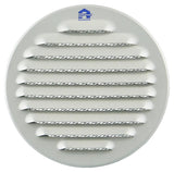 Renson 1008243 - ronde schoepenrooster inb. 435 r ral 9006 ø 100 | 8 stuks