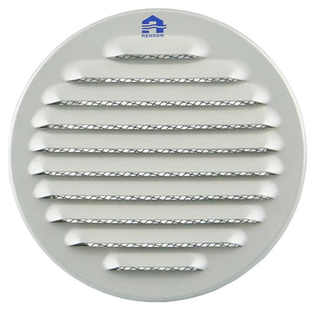 Renson 1008243 - ronde schoepenrooster inb. 435 r ral 9006 ø 100 | 8 stuks