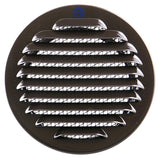 Renson 1008245 - ronde schoepenrooster inb. 435 r ral 8019 ø 100 | 8 stuks