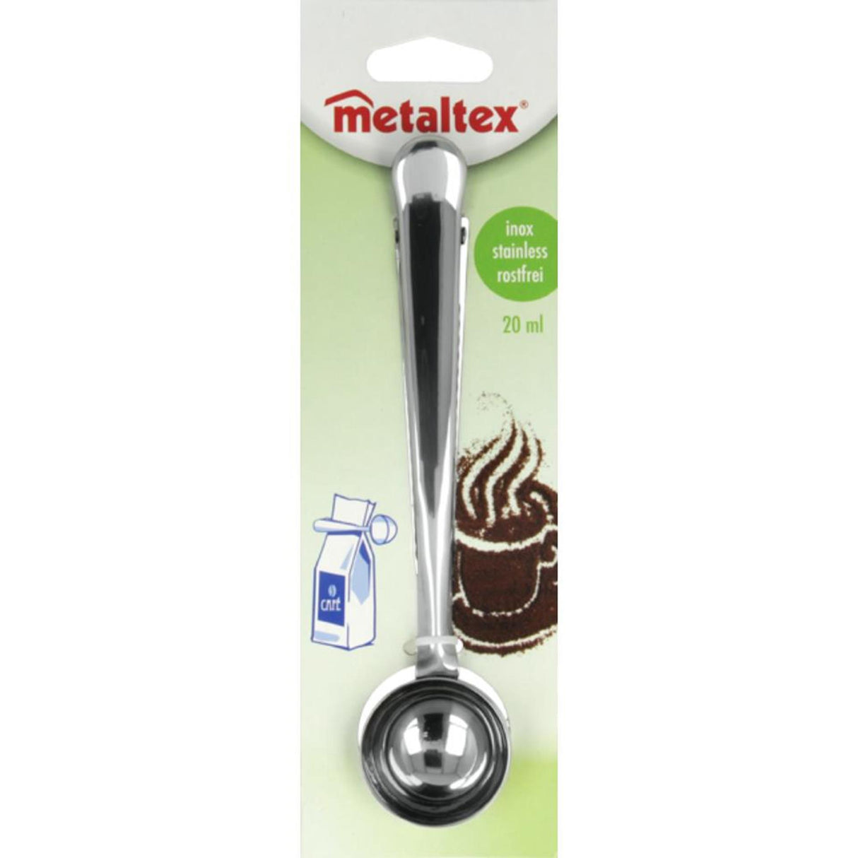 Metaltex Kaffee-Messlöffel-Beutelverschließer
