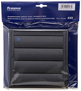 Renson 1057984 - dampkaprooster 433 (173x173) ral 9005 zwart | 2 stuks