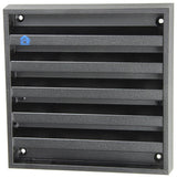 Renson 1057988 - opbouwmuurrooster met gaas 431 (165x165) ral 9005 zwart | 2 stuks